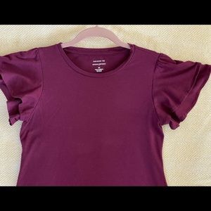 Banana Republic Ruffle-Sleeve Top, Size XS